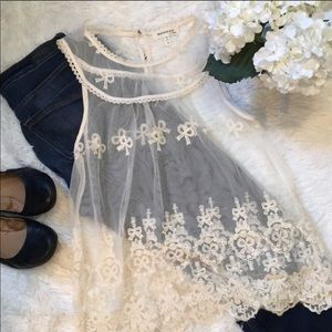 Sheer Lace Top